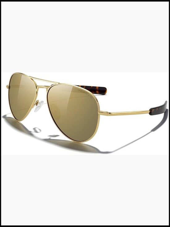 Classic Aviator Polarized Sunglasses for Men or Women with Leather Case main image 4
